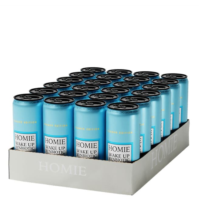 24 x Homie Wake Up Synbiotic 330 ml Lemonade 24 x Wake Up Synbiotic Funktionsdryck 330 ml Lemonade