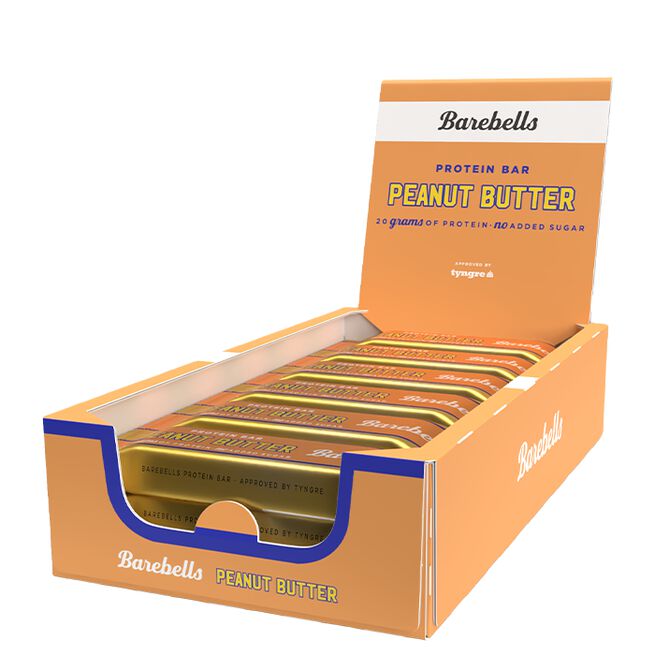 12 x Barebells Protein Bar, 55 g, Peanut Butter 12 x Barebells Proteinbar 55 g Peanut Butter
