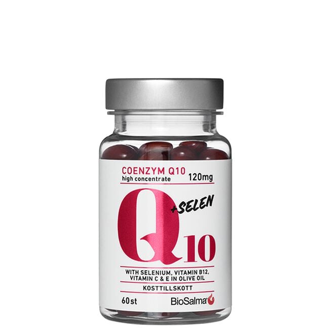 BioSalma Q10 Coenzyme 120mg + selen 60 kapslar Q10 Coenzyme 120mg + selen 60 kapslar