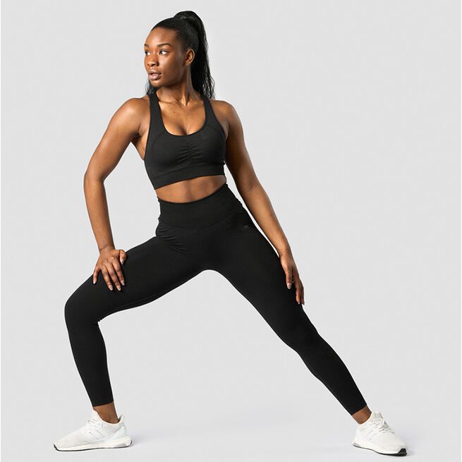 Rush Seamless Tights, Black, L  Rush Seamless Tights Svart