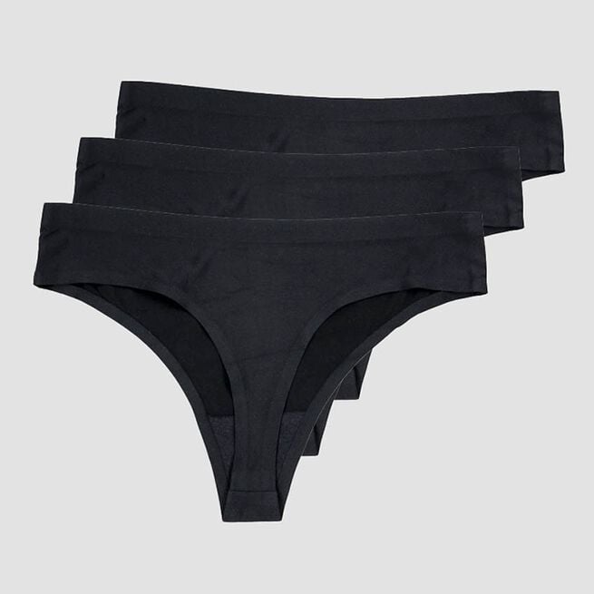 Invisible Thong 3-pack, Black, XS Invisible Thong 3-pack, Black