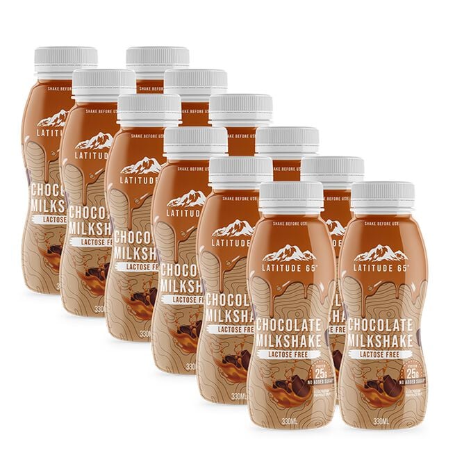 12 x Latitude 65 Protein Milkshake 330 ml Choklad  12 x Latitude 65 Protein Milkshake 330 ml Choklad