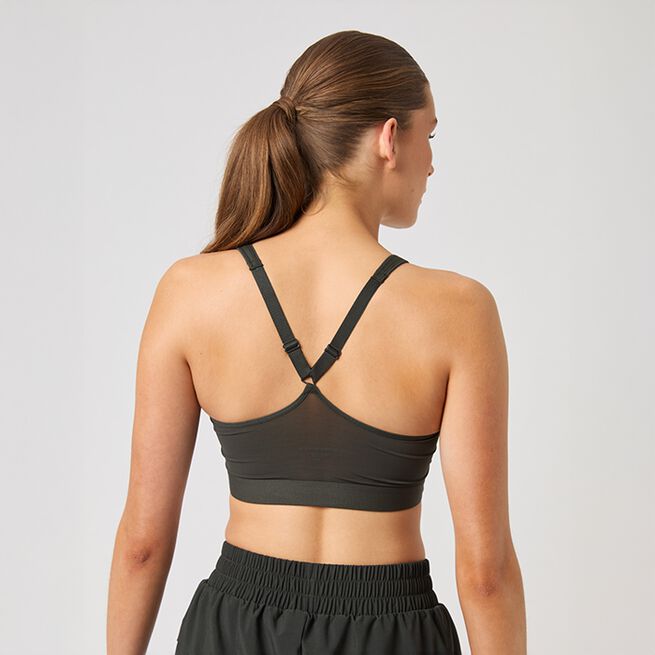 Borg Mid v Support Sports Bra, Peat, S  Mid Support Sport-bh Peat