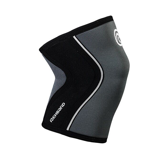 RX Kn&auml;skydd 7mm Gr&aring;/Svart