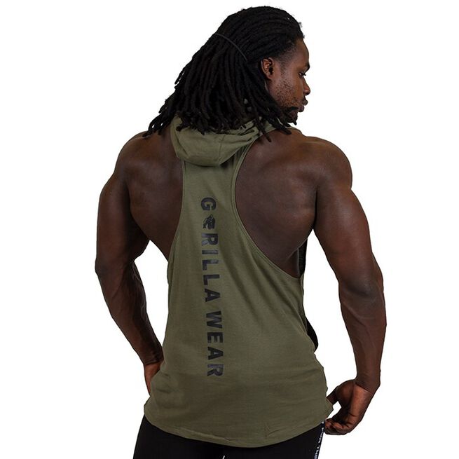 Lawrence Hooded Tank Top, Army, S  Lawrence Hooded Tank Top, Army