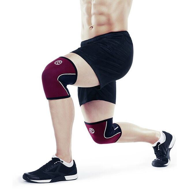 RX Knee Sleeve, 5mm, Burgundy/Black, M RX Knäskydd 5mm Vinröd/Svart