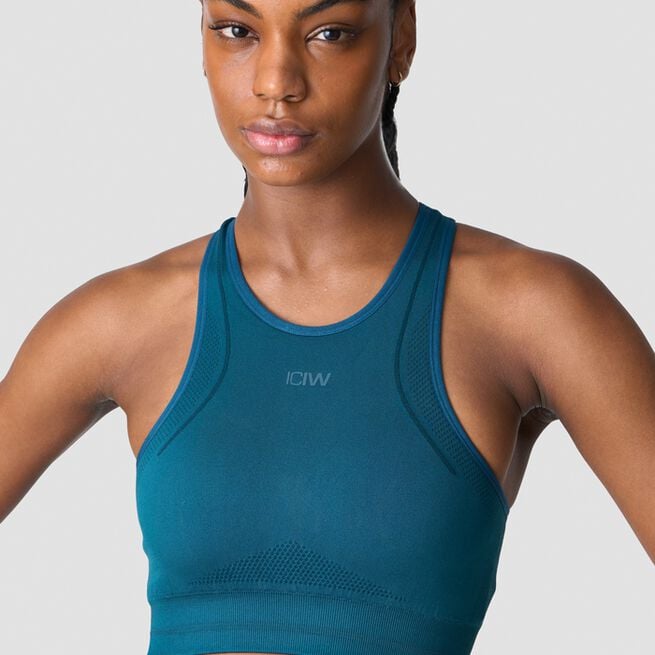 ICIW Endurance Seamless Sports Bra, Teal Endurance Seamless Sport-BH Blå