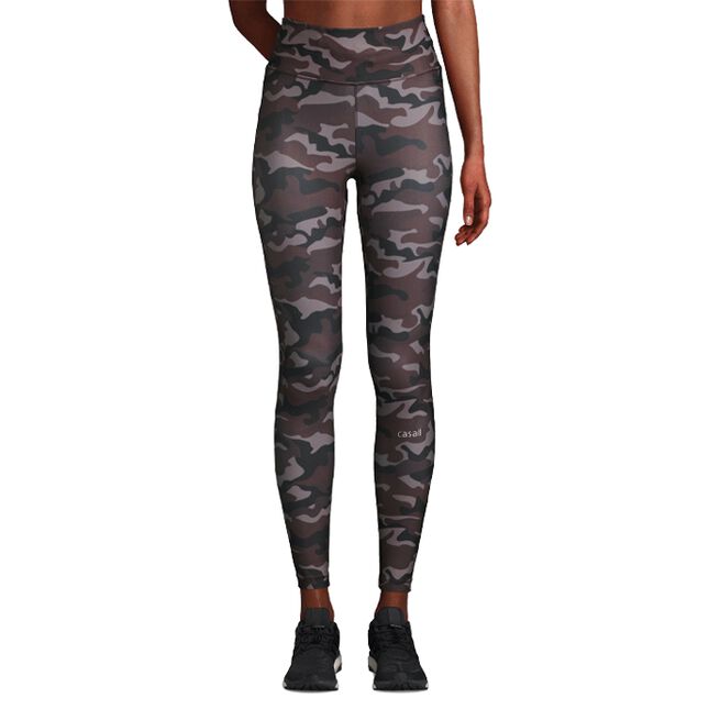 Casall Printed Sport Tights Grey Paint