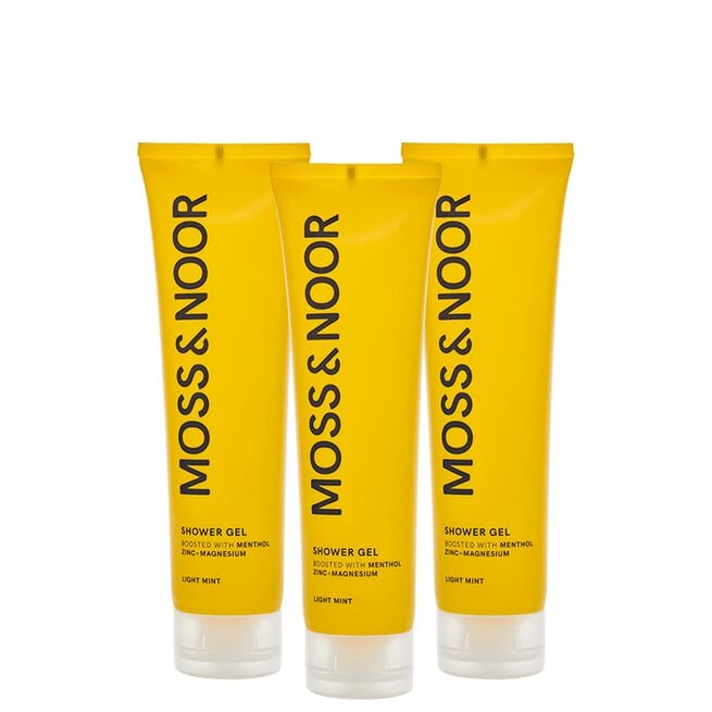 Moss & Noor After Workout Shower Gel Light Mint 150 g, 3-pack After Workout Shower Gel Light Mint 150 g 3-pack