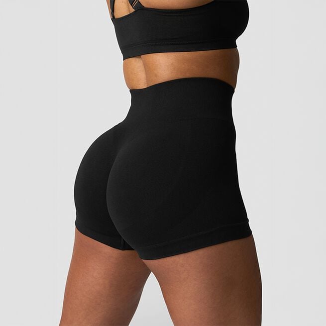 Smooth Seamless Shorts, Black, 2XL  Smooth Shorts Svart