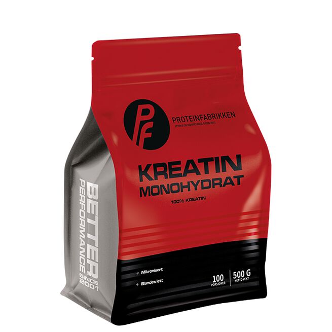 Proteinfabrikken Kreatin monohydrat 500g PF Creatine Monohydrate, 500 g