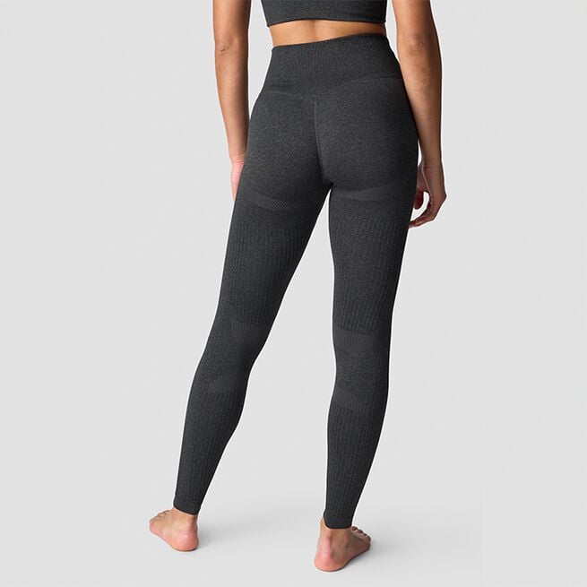 Soft Seamless Tights, Graphite Melange, L  Soft Seamless Tights, Graphite Melange