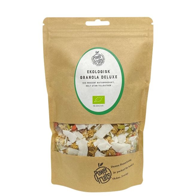 Powerfruits Ekologisk Granola Deluxe 500 g Ekologisk Granola Deluxe 500 g