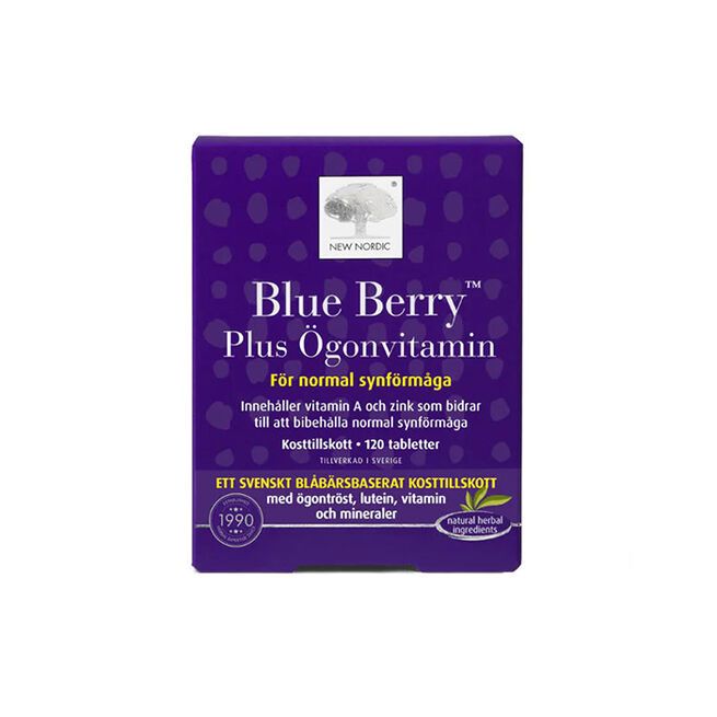 Blue Berry plus ögonvitamin 120 tabletter Blue Berry Plus Ögonvitamin 120 tabletter
