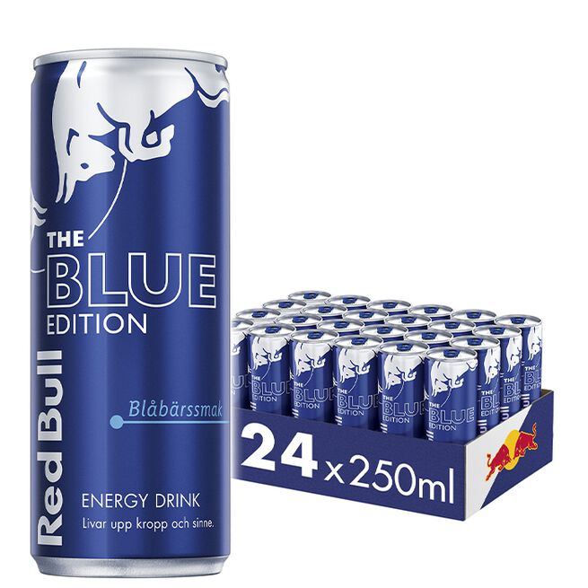 24 x Red Bull Energidryck, 250 ml, Blue Edition 24 x Red Bull Energidryck 250 ml Blue Edition