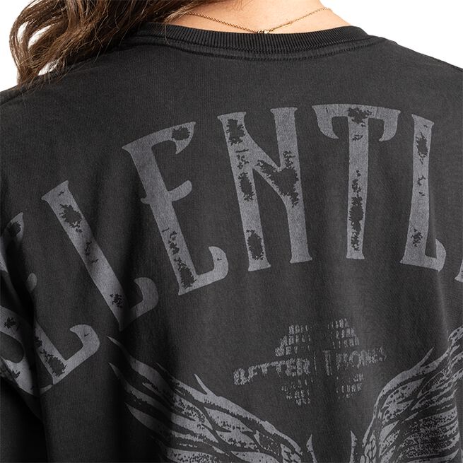 Better Bodies Relentless Oversize Tee, Washed Black Relentless Oversize T-shirt Svart