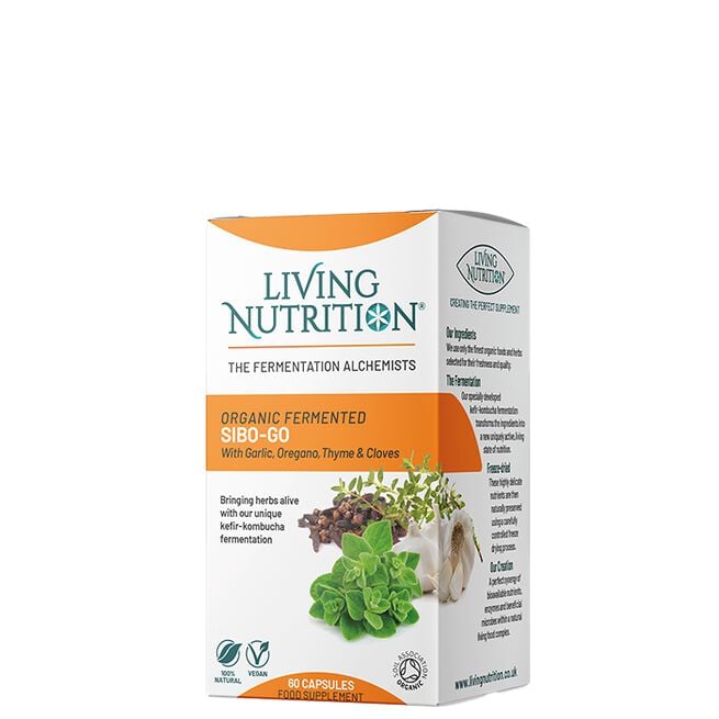 Living Nutrition Organic Fermented SIBO-Go, 60 kapsel Organic Fermented SIBO-Go 60 kapslar