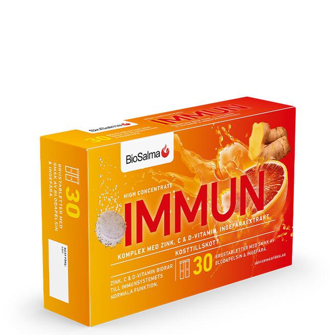 Immun C+D-vitamin Zink 30 brustabletter Immun C+D-vitamin Zink 30 brustabletter