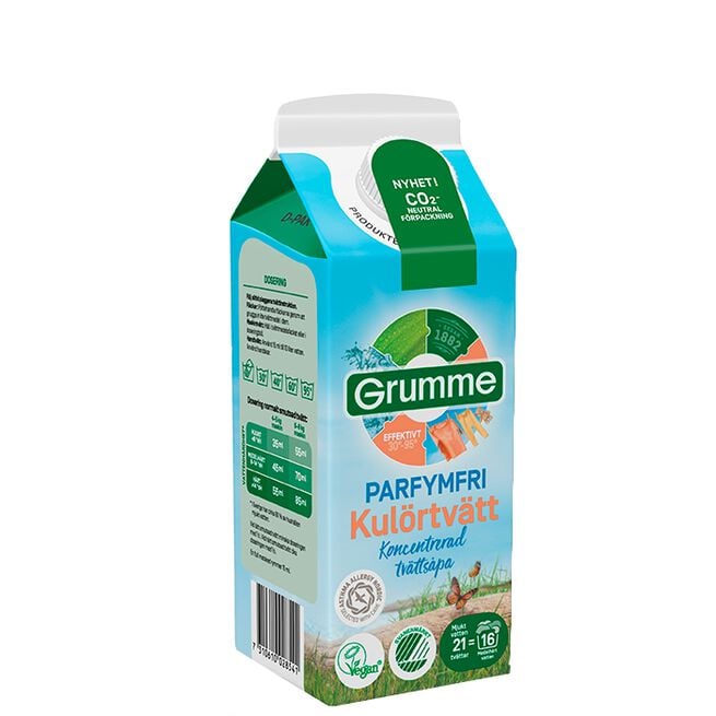 Grumme Flytande Parfymfri Kulörtvätt 750 ml Flytande Kulörtvätt Parfymfri 750 ml