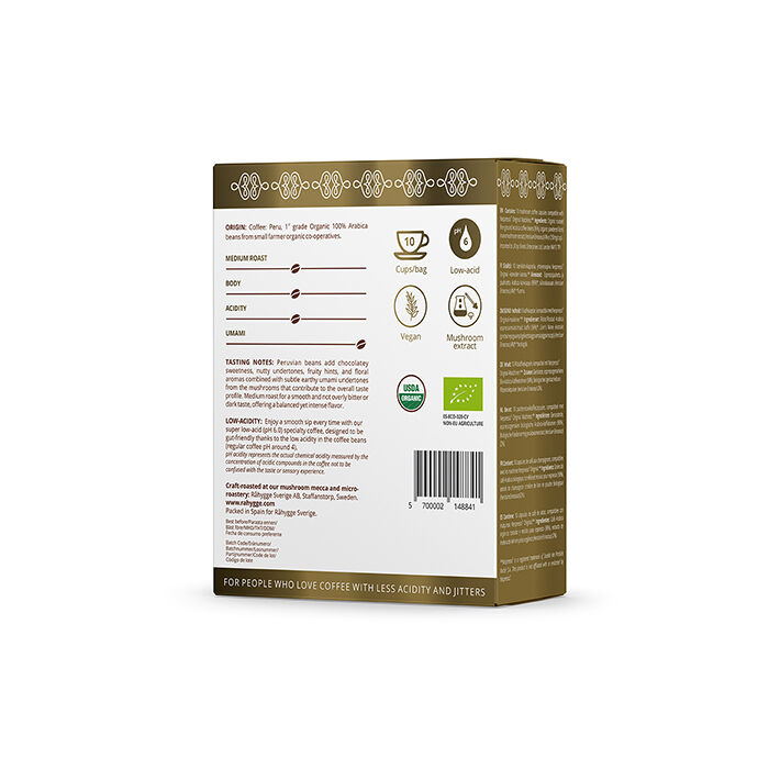 Lion's Mane l&aring;gsyrliga kaffekapslar  til Nespresso kompatibla maskiner