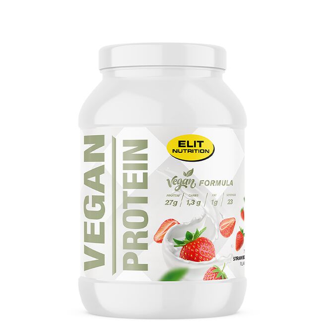 ELIT VEGAN Protein Laktosfri, 750 g, Strawberry ELIT VEGAN Protein Laktosfri proteinpulver 750 g Strawberry