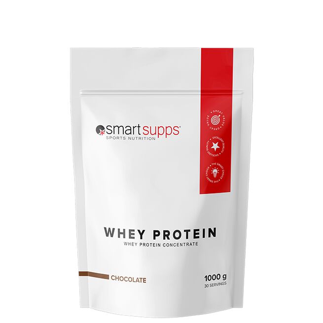 SmartSupps Whey Protein, 1 kg, Chocolate Vassleprotein 1 kg Chocolate