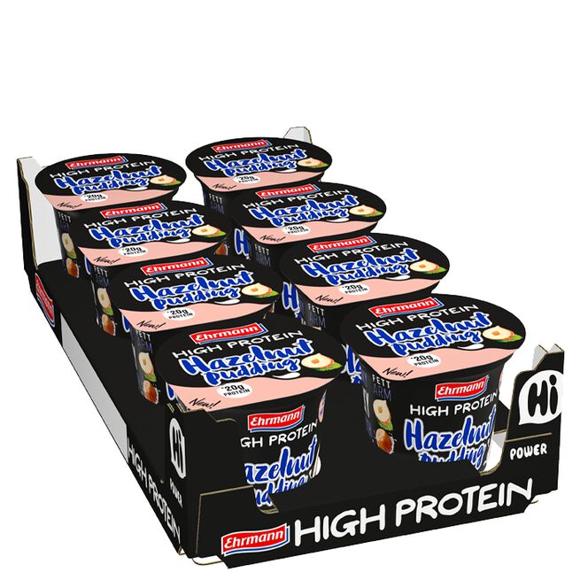 Ehrmann Protein Pudding, 200 g 8 x Ehrmann Protein Pudding, 200 g Hazelnut