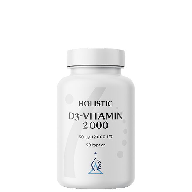 Holistic D3-vitamin 2000 IE 90 kapslar D3-vitamin 2000 IE 90 kapslar