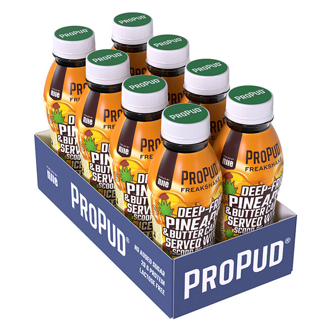 8 x ProPud Protein Milkshake, 330 ml, Freakshake Caramelized Pineapple 8 x ProPud Protein Milkshake, 330 ml Freakshake Caramelized Pineapple
