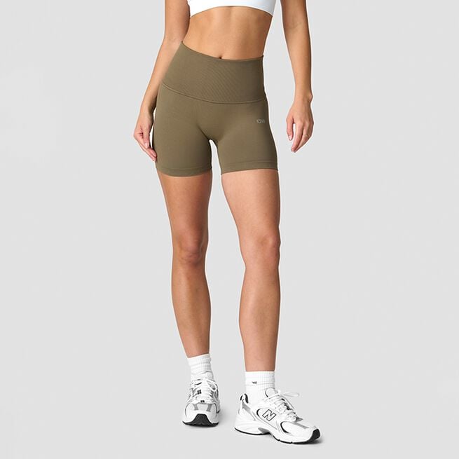 ICIW Define Seamless Pocket Shorts, Dark Sand Define Seamless Shorts med ficka Beige
