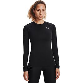 HeatGear Authentics Comp LS, Black, L  HG Armour Comp Mock Träningströja Svart