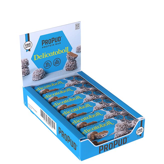 12 x ProPud Protein Bar, 55 g, Delicatoboll 12 x Proteinbar 55 g Delicatoboll