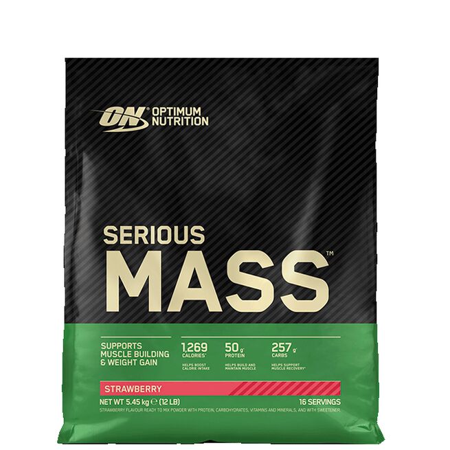 Optimum Nutrition, Serious Mass, 5455 gram, Strawberry Serious Mass Gainer 5,45 kg Strawberry