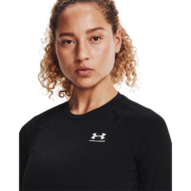 HeatGear Authentics Comp LS, Black, L  HG Armour Comp Mock Träningströja Svart
