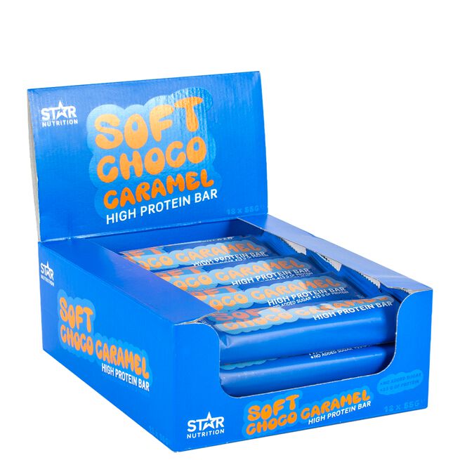 12 x Soft Protein Bar, 55g, Choco Caramel 12 x Soft Proteinbar 55 g Soft Choco Caramel