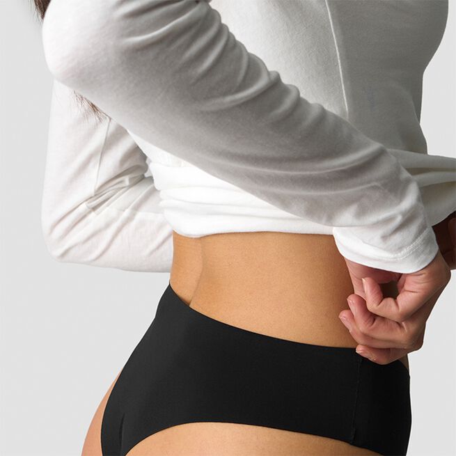 Invisible Brazilian Panty 3-pack, Black, L  Invisible Brazilian Trosa 3-pack Svart