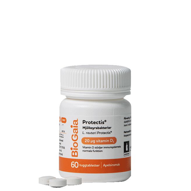BioGaia Protectis Vitamin D3+, 60 st