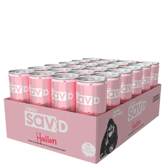 24 x Clean sav:D, 330 ml, Hallon 24 st Clean sav:D Flak 330 ml Hallon