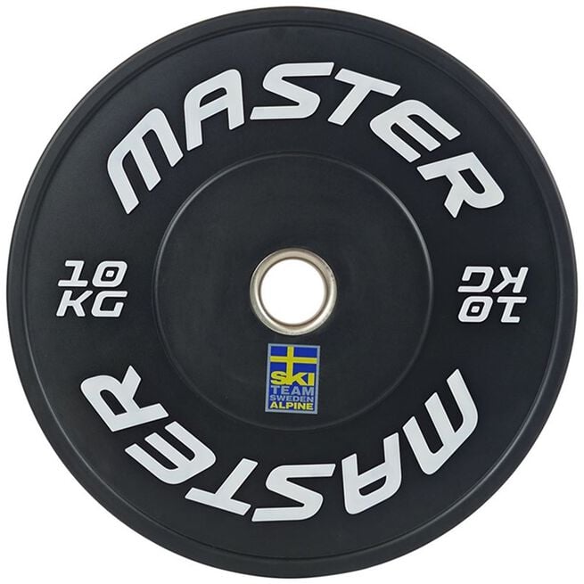Master Fitness Bumper Ski Black, 10 kg Bumpervikter Ski Svart
