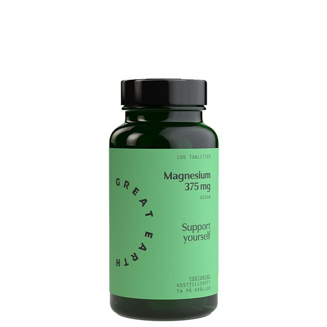 Super Magnesium Great Earth Magnesium 375 mg 100 tabletter
