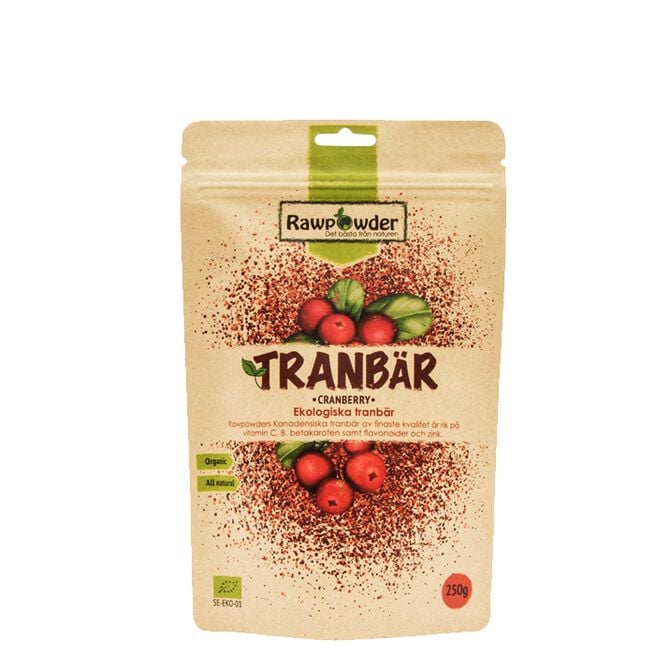 Ekologiska Tranbär 250 g 