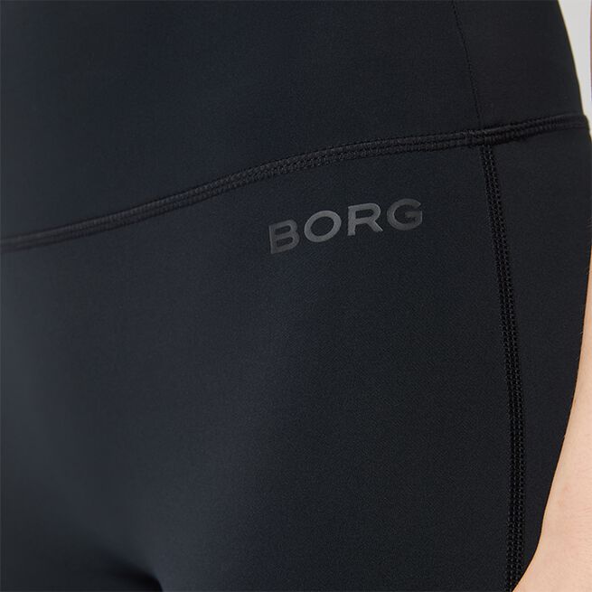 Borg Flare Tights, Black Beauty, L  Flare Tights Svart