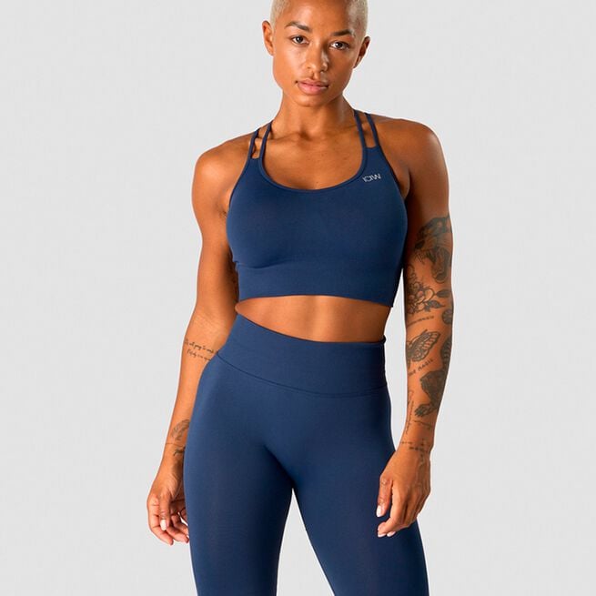 Define Seamless Sports Bra, Navy, XS Define Seamless Sport-bh Marinblå