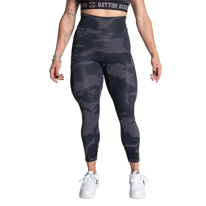 High Waist Leggings, Dark Camo, XL High Waist Leggings, Dark Camo