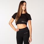Relode Mercy Cropped T-shirt, Black