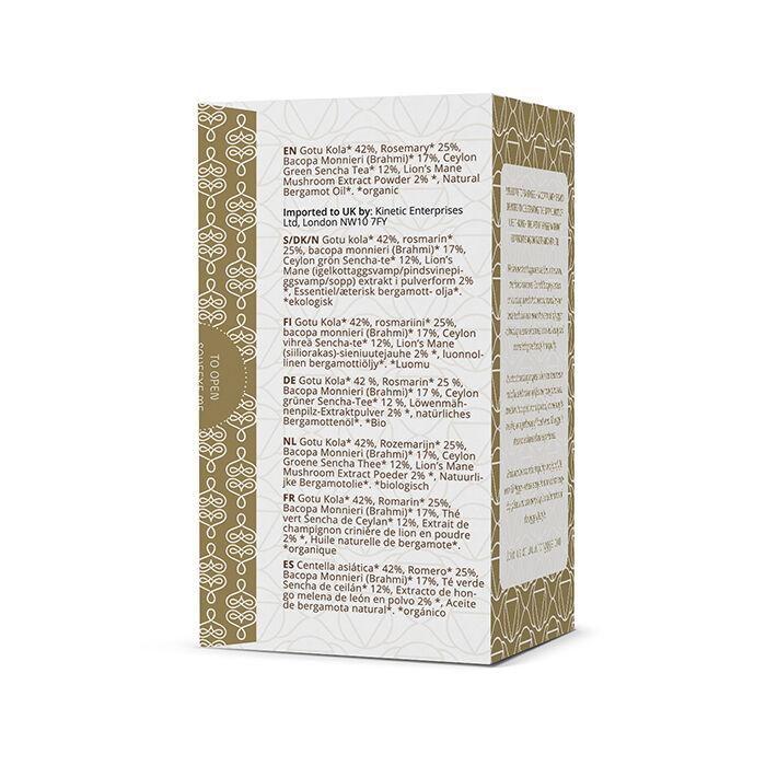 Gr&ouml;n te Focus Fusion med Lion's Mane extrakt 16 p&aring;sar EKO