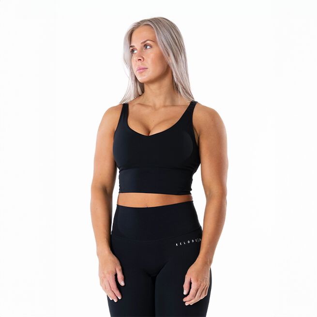 Relode Core V-Top, Svart, L Core V-ringat Linne Svart