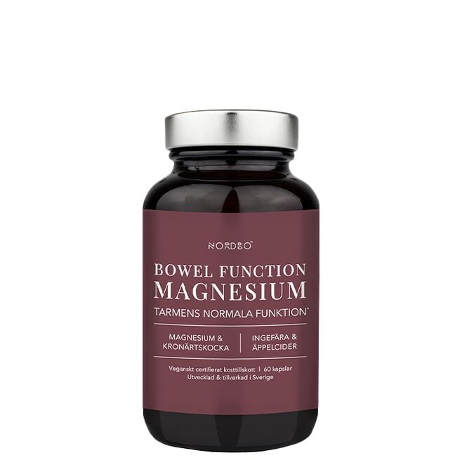 Nordbo Bowel function Magnesium, 60 kapslar Bowel Function Magnesium 60 kapslar
