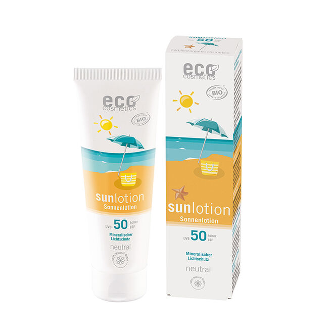 Sollotion Neutral SPF 50 Sheasmör & Nattljus, EKO, 125ml Sollotion SPF50 Sheasmör & Nattljus 125 ml
