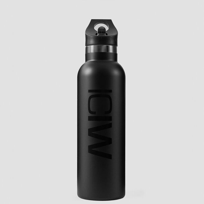 ICANIWILL Stainless Steel Water Bottle 600 ml Black